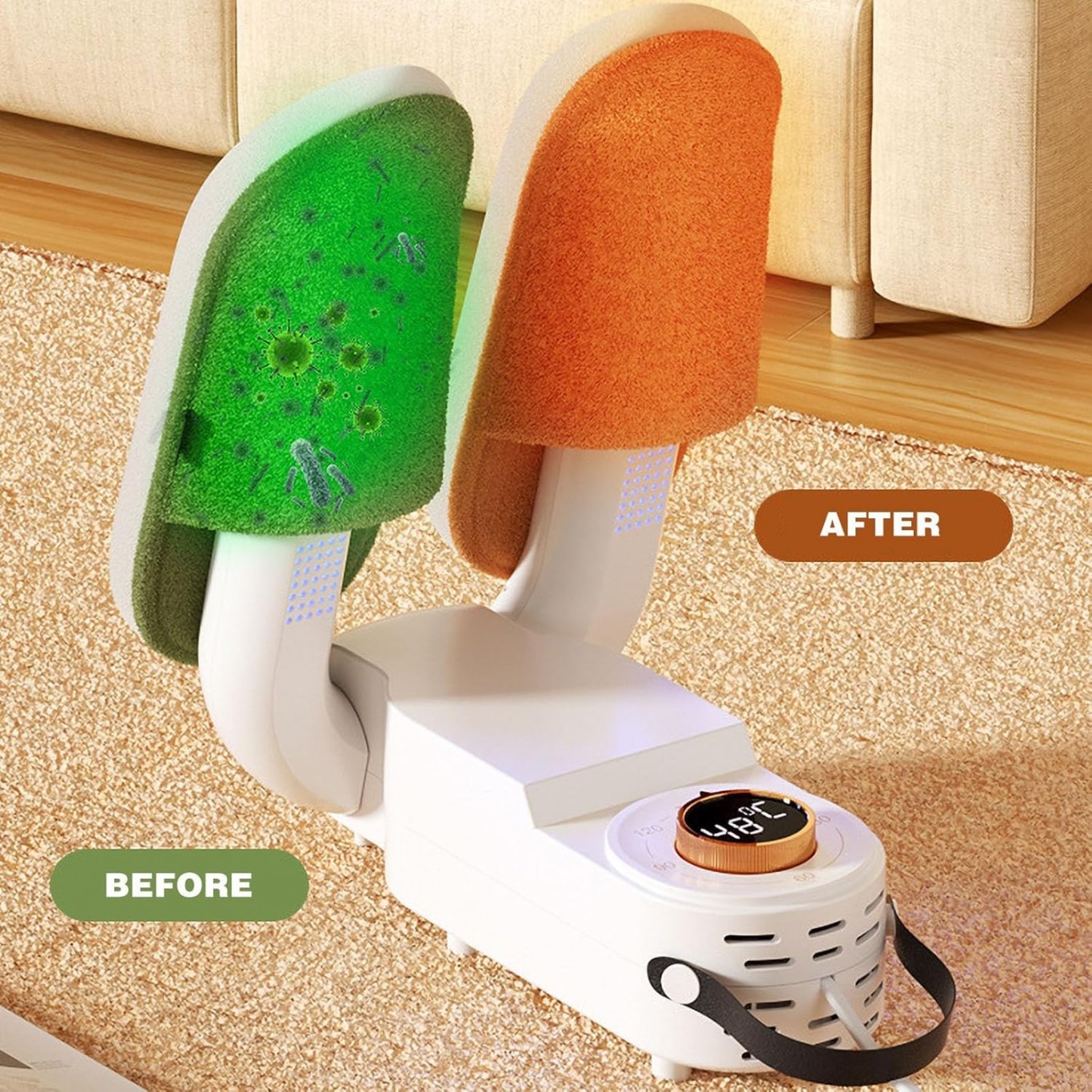 Ηλεκτρικό Στεγνωτήριο Παπουτσιών με Απολύμανση και Αποσμητική Δράση Ηλεκτρικό Στεγνωτήριο Παπουτσιών με Απολύμανση και Αποσμητική Δράση