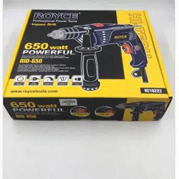 Ηλεκτρικό Tρυπάνι Royce 650w με Ποτενσιόμετρο Ηλεκτρικό Tρυπάνι Royce 650w με Ποτενσιόμετρο