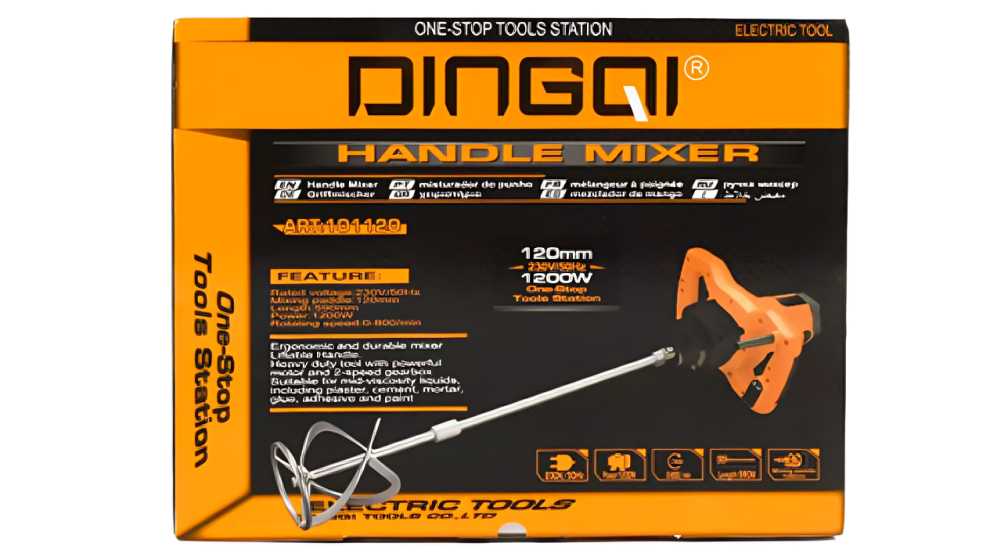 Ηλεκτρικός Αναδευτήρας Δομικών Υλικών 1200W - DINGQI Ηλεκτρικός Αναδευτήρας Δομικών Υλικών 1200W - DINGQI