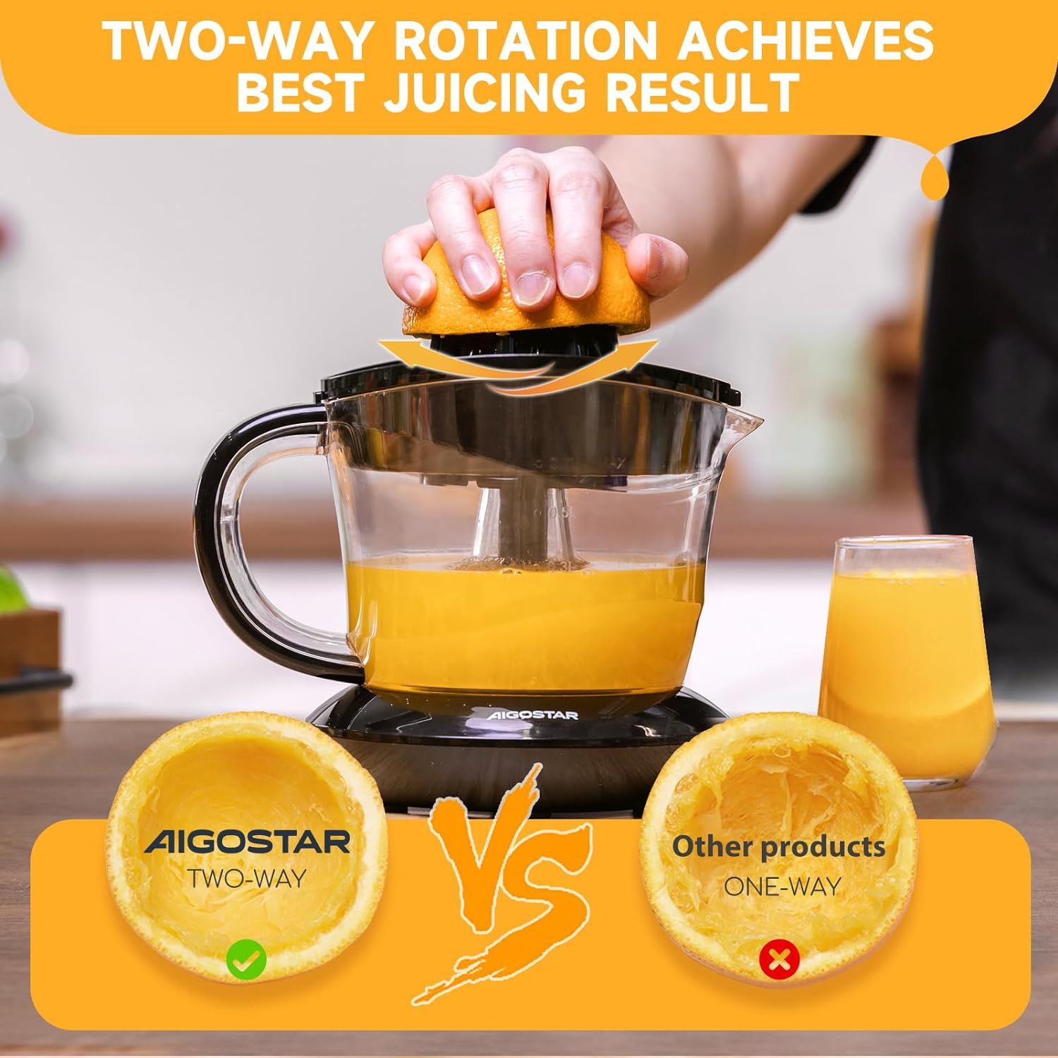 Ηλεκτρικός Αποχυμωτής 1 lt Εσπεριδοειδών - Λεμονοστίφτης Aigostar 40w Ηλεκτρικός Αποχυμωτής 1 lt Εσπεριδοειδών - Λεμονοστίφτης Aigostar 40w