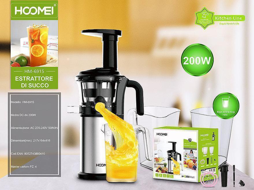 Ηλεκτρικός Αποχυμωτής Φρούτων Και Λαχανικών 200W Hoomei Ηλεκτρικός Αποχυμωτής Φρούτων Και Λαχανικών 200W Hoomei