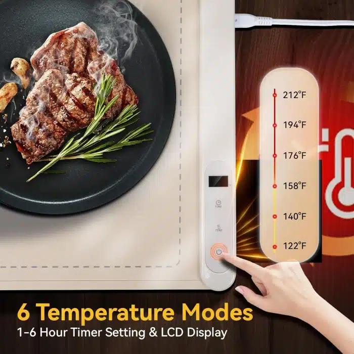 Ηλεκτρικός Δίσκος Θέρμανσης Tροφίμων με Ρυθμιζόμενη Θερμοκρασία για Μπουφέ Ηλεκτρικός Δίσκος Θέρμανσης Tροφίμων με Ρυθμιζόμενη Θερμοκρασία για Μπουφέ