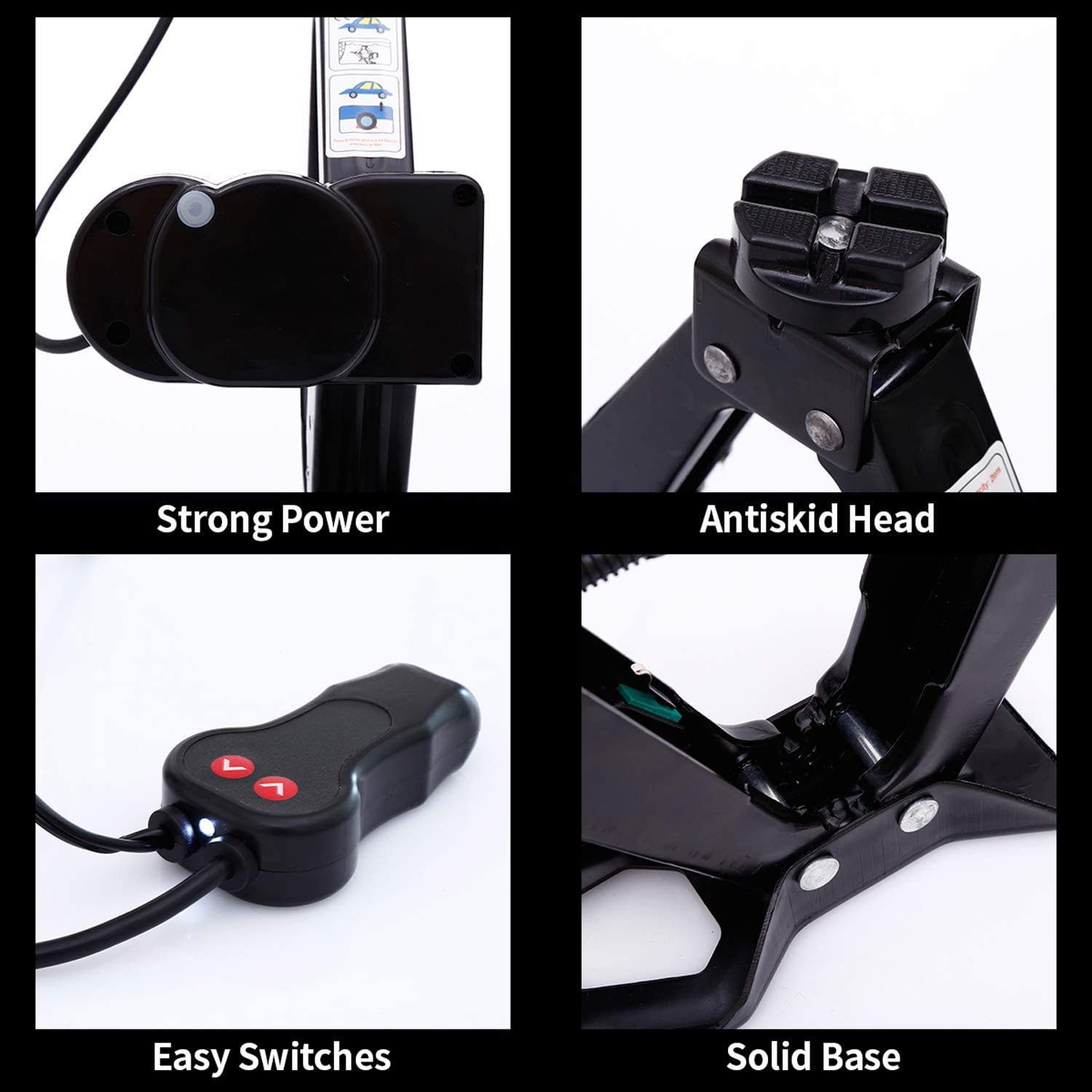 Ηλεκτρικός Γρύλος Ανύψωσης Αυτοκινήτου 12V με Χειριστήριο - Έως 2 τόνους Ηλεκτρικός Γρύλος Ανύψωσης Αυτοκινήτου 12V με Χειριστήριο - Έως 2 τόνους