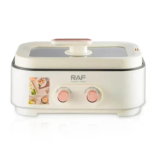 Ηλεκτρικός Μάγειρας με Ρυθμιζόμενη Θερμοκρασία, Αντοκολλητική Επιφάνεια 6L 2000W RAF – Λευκό Ηλεκτρικός Μάγειρας με Ρυθμιζόμενη Θερμοκρασία, Αντοκολλητική Επιφάνεια 6L 2000W RAF – Λευκό
