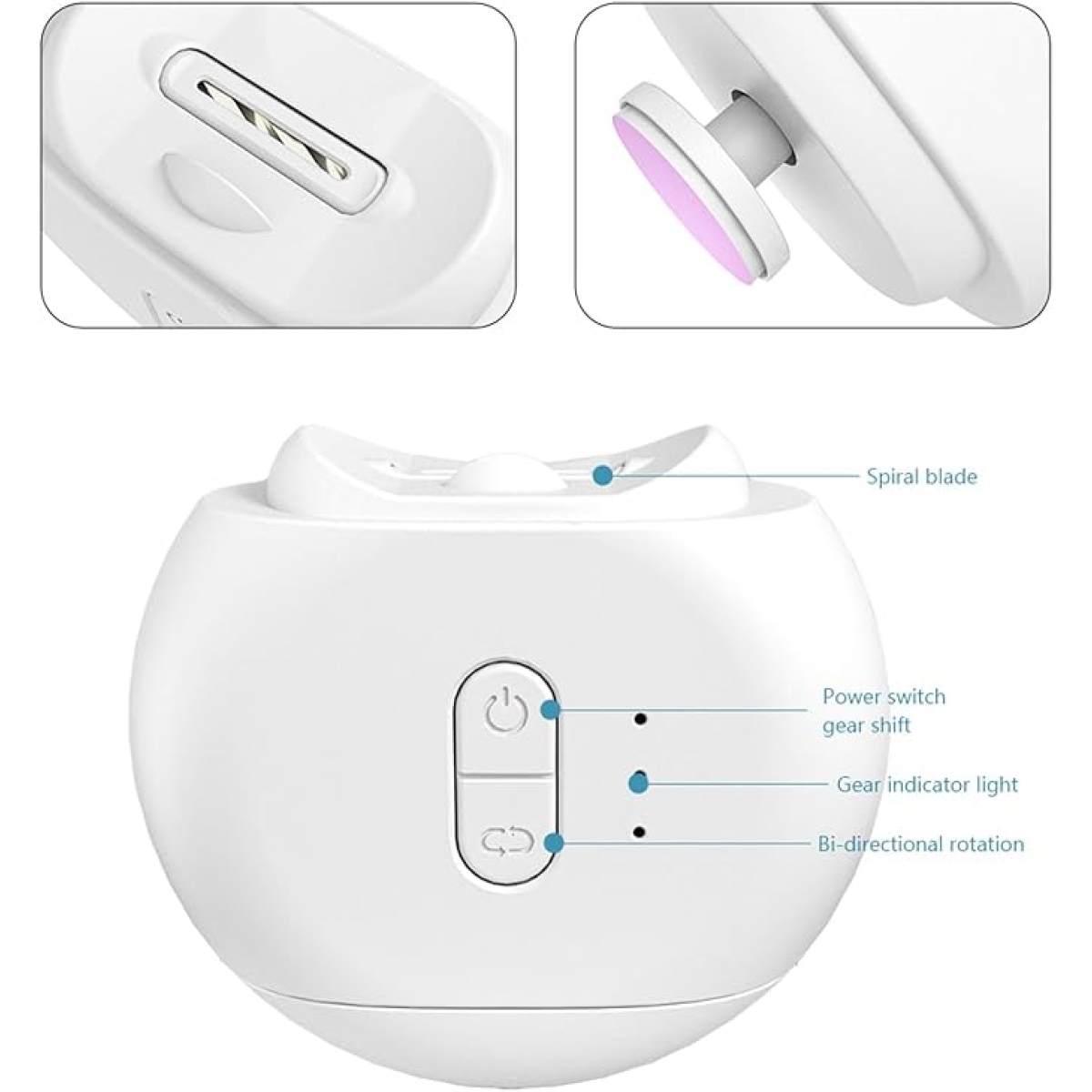 Ηλεκτρικός Νυχοκόπτης & Λίμα Νυχιών 2 Σε 1 Επαναφορτιζόμενος Με LED και 9 Εναλλάξιμες Κεφαλές Ηλεκτρικός Νυχοκόπτης & Λίμα Νυχιών 2 Σε 1 Επαναφορτιζόμενος Με LED και 9 Εναλλάξιμες Κεφαλές