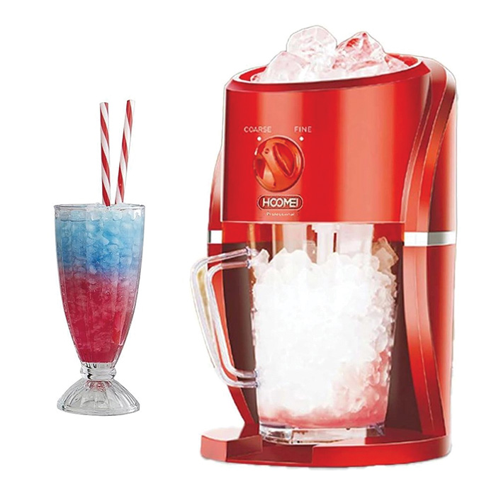 Ηλεκτρικός Παγοθραύστης με Ισχύ 25W, Αντιολισθητική Πόδια, Επιλογή Μεγέθους Πάγου και Χωρητικότητα 1.1 Λίτρα Hoomei Κόκκινος Ηλεκτρικός Παγοθραύστης με Ισχύ 25W, Αντιολισθητική Πόδια, Επιλογή Μεγέθους Πάγου και Χωρητικότητα 1.1 Λίτρα Hoomei Κόκκινος