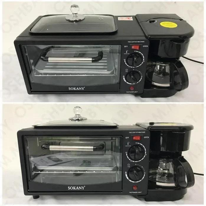 Ηλεκτρικός Πολυλειτουργικός Μίνι Φούρνος 3 σε 1 - Πολυμηχάνημα με Καφετιέρα, Φούρνο, Αντικολλητική Ψησταριά και Χρονόμετρο 1250W Μαύρο Sokany Ηλεκτρικός Πολυλειτουργικός Μίνι Φούρνος 3 σε 1 - Πολυμηχάνημα με Καφετιέρα, Φούρνο, Αντικολλητική Ψησταριά και Χρονόμετρο 1250W Μαύρο Sokany