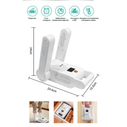 Ηλεκτρικός Στεγνωτήρας Παπουτσιών 300W με Λειτουργία Αποστείρωσης & Εξουδετέρωσης Οσμών και Χρονοδιακόπτη - Arrango Ηλεκτρικός Στεγνωτήρας Παπουτσιών 300W με Λειτουργία Αποστείρωσης & Εξουδετέρωσης Οσμών και Χρονοδιακόπτη - Arrango