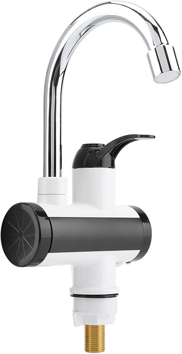 Ηλεκτρικός Ταχυθερμαντήρας 3300W - Περιστρεφόμενη Βρύση με Οθόνη LED - Λευκό Μαύρο Ηλεκτρικός Ταχυθερμαντήρας 3300W - Περιστρεφόμενη Βρύση με Οθόνη LED - Λευκό Μαύρο