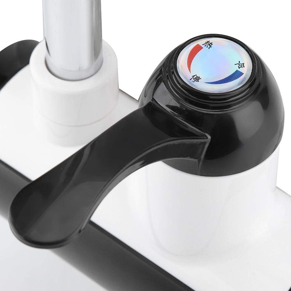 Ηλεκτρικός Ταχυθερμαντήρας 3300W - Περιστρεφόμενη Βρύση με Οθόνη LED - Λευκό Μαύρο Ηλεκτρικός Ταχυθερμαντήρας 3300W - Περιστρεφόμενη Βρύση με Οθόνη LED - Λευκό Μαύρο