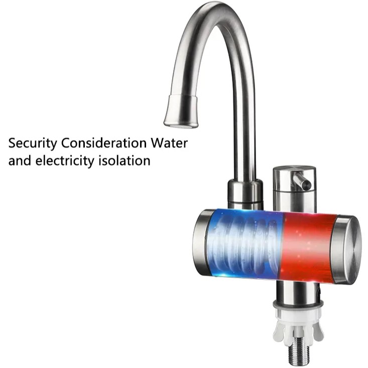 Ηλεκτρικός Ταχυθερμαντήρας 3300W - Βρύση INOX με Οθόνη LED Ηλεκτρικός Ταχυθερμαντήρας 3300W - Βρύση INOX με Οθόνη LED