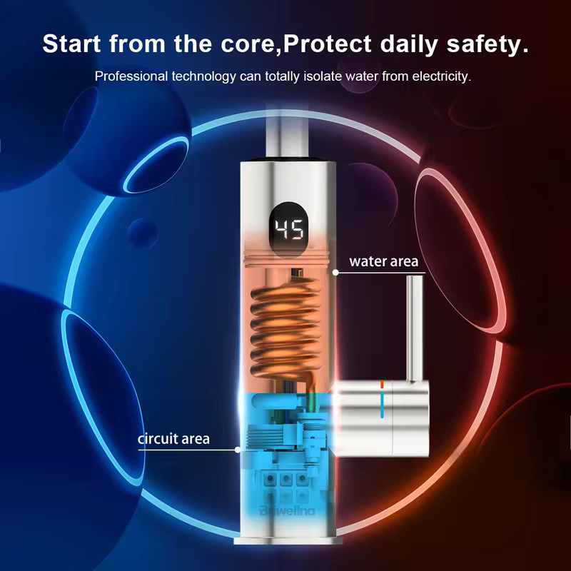 Ηλεκτρικός Ταχυθερμαντήρας 3300W - Βρύση INOX με Οθόνη LED Ηλεκτρικός Ταχυθερμαντήρας 3300W - Βρύση INOX με Οθόνη LED