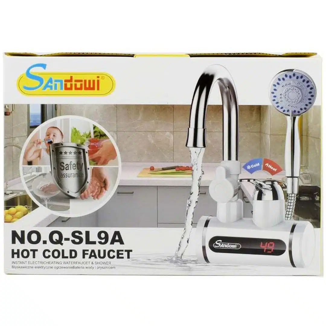 Ηλεκτρικός Ταχυθερμαντήρας Andowl - Μπαταρία Νεροχύτη, Μπάνιου - Κουζίνας Μονοφασικός 3kW Ηλεκτρικός Ταχυθερμαντήρας Andowl - Μπαταρία Νεροχύτη, Μπάνιου - Κουζίνας Μονοφασικός 3kW