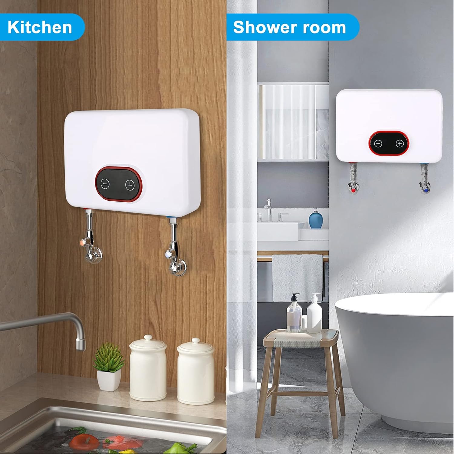 Ηλεκτρικός Ταχυθερμαντήρας - Ταχιθερμοσίφωνας Μπάνιου Μονοφασικός 5500W με Οθόνη LED Ηλεκτρικός Ταχυθερμαντήρας - Ταχιθερμοσίφωνας Μπάνιου Μονοφασικός 5500W με Οθόνη LED