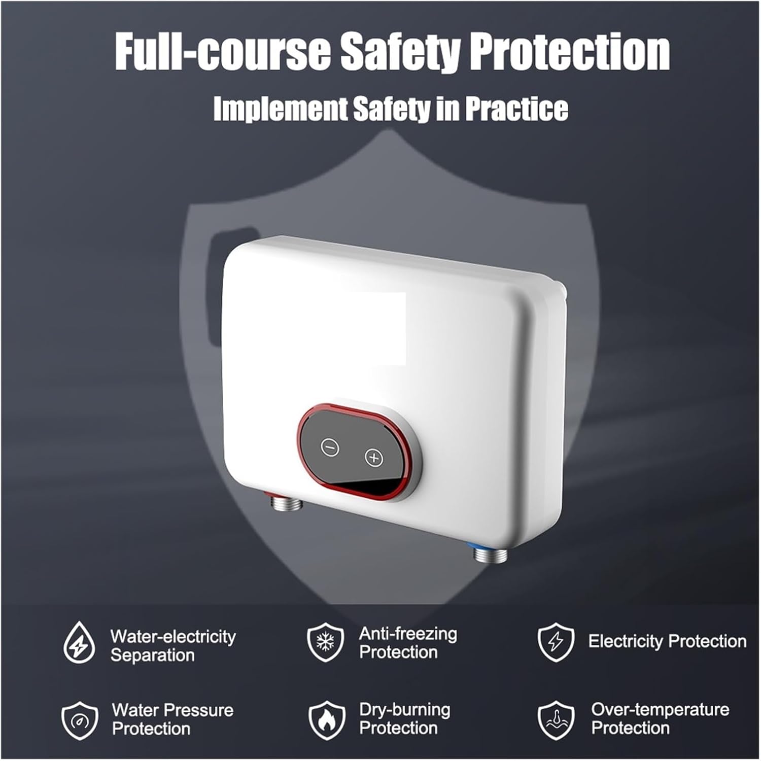 Ηλεκτρικός Ταχυθερμαντήρας - Ταχιθερμοσίφωνας Μπάνιου Μονοφασικός 5500W με Οθόνη LED Ηλεκτρικός Ταχυθερμαντήρας - Ταχιθερμοσίφωνας Μπάνιου Μονοφασικός 5500W με Οθόνη LED