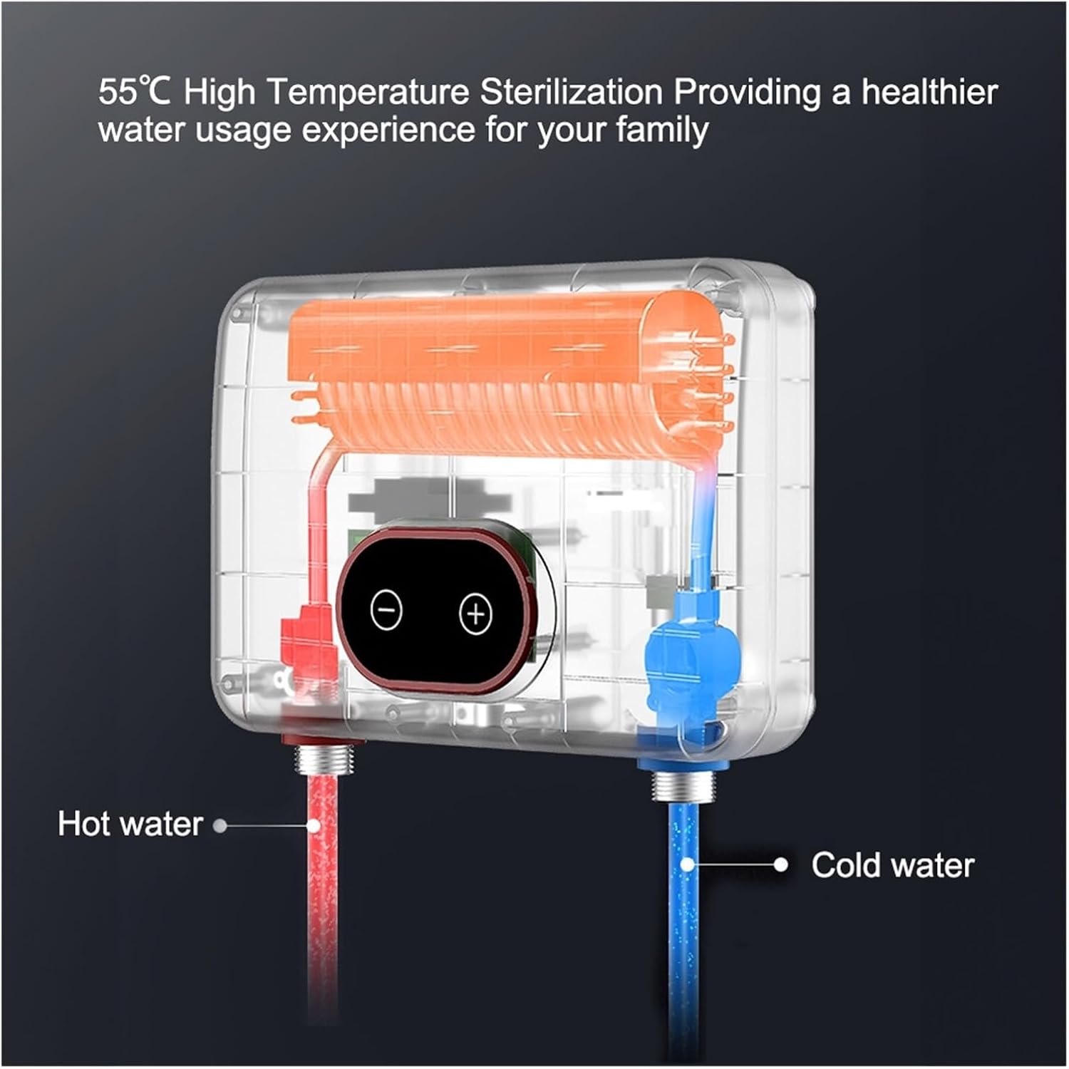 Ηλεκτρικός Ταχυθερμαντήρας - Ταχιθερμοσίφωνας Μπάνιου Μονοφασικός 5500W με Οθόνη LED Ηλεκτρικός Ταχυθερμαντήρας - Ταχιθερμοσίφωνας Μπάνιου Μονοφασικός 5500W με Οθόνη LED