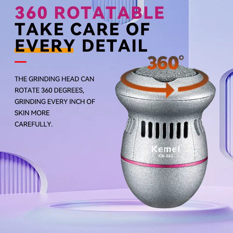 Ηλεκτρικός Τροχός Ποδιών USB 2 Ταχυτήτων για Αφαίρεση Κάλων – Επαναφορτιζόμενη Συσκευή Περιποίησης Πελμάτων - Kemei Ηλεκτρικός Τροχός Ποδιών USB 2 Ταχυτήτων για Αφαίρεση Κάλων – Επαναφορτιζόμενη Συσκευή Περιποίησης Πελμάτων - Kemei