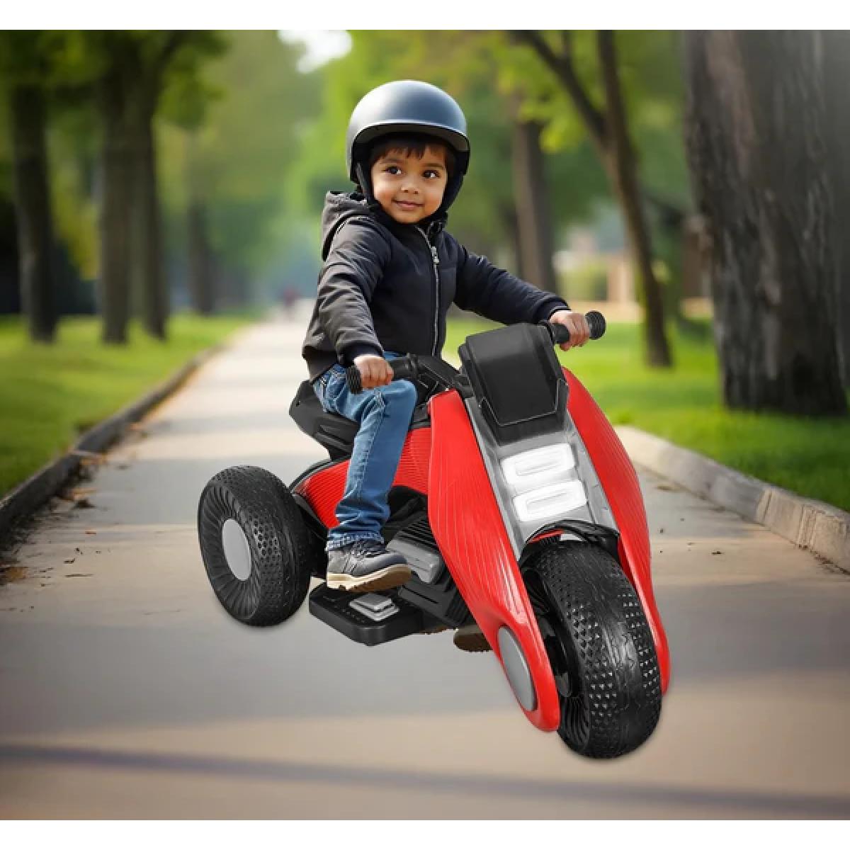 Ηλεκτροκίνητο Παιδικό Τρίτροχο Σκούτερ 6V Με Μουσική & LED για Παιδιά 3+ Κόκκινο Ηλεκτροκίνητο Παιδικό Τρίτροχο Σκούτερ 6V Με Μουσική & LED για Παιδιά 3+ Κόκκινο