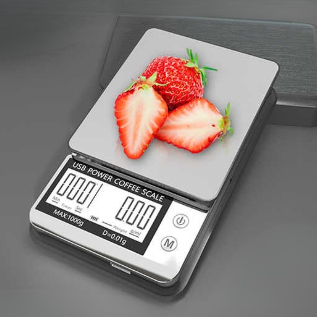 Ηλεκτρονική Ζυγαριά Εκχύλισης Καφέ με Χρονοδιακόπτη και Υποδιαίρεση 1000g Ηλεκτρονική Ζυγαριά Εκχύλισης Καφέ με Χρονοδιακόπτη και Υποδιαίρεση 1000g