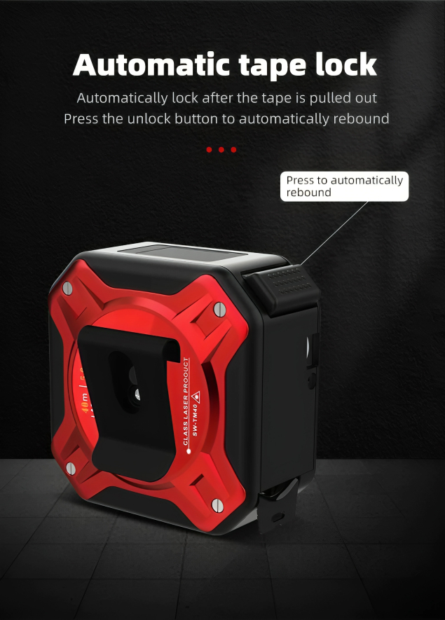 Ηλεκτρονικό Επαναφορτιζόμενο Μέτρο - Μετρητής Απόστασης με Laser 0.05 - 40m Ηλεκτρονικό Επαναφορτιζόμενο Μέτρο - Μετρητής Απόστασης με Laser 0.05 - 40m