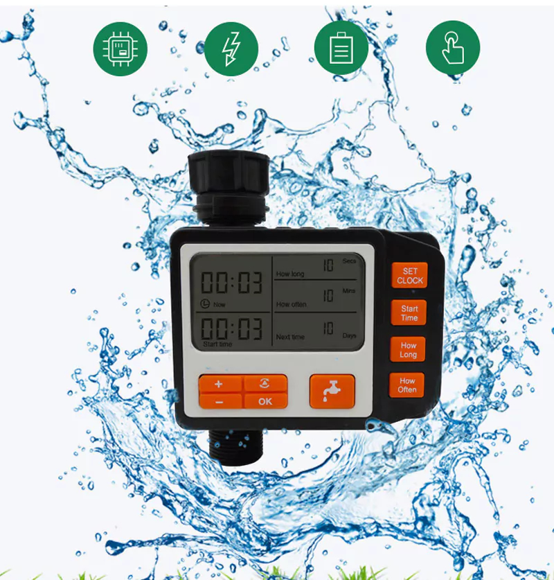 Ηλεκτρονικό Σύστημα Βρύσης για Πότισμα Κήπου με Οθόνη LCD και Ρυθμιζόμενες Λειτουργίες Ποτίσματος Jiageng – Μαύρο Ηλεκτρονικό Σύστημα Βρύσης για Πότισμα Κήπου με Οθόνη LCD και Ρυθμιζόμενες Λειτουργίες Ποτίσματος Jiageng – Μαύρο