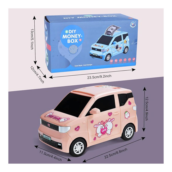 Ηλεκτρονικός Κουμπαράς για Παιδιά σε Σχήμα Αυτοκινήτου Πράσινος Ηλεκτρονικός Κουμπαράς για Παιδιά σε Σχήμα Αυτοκινήτου Πράσινος