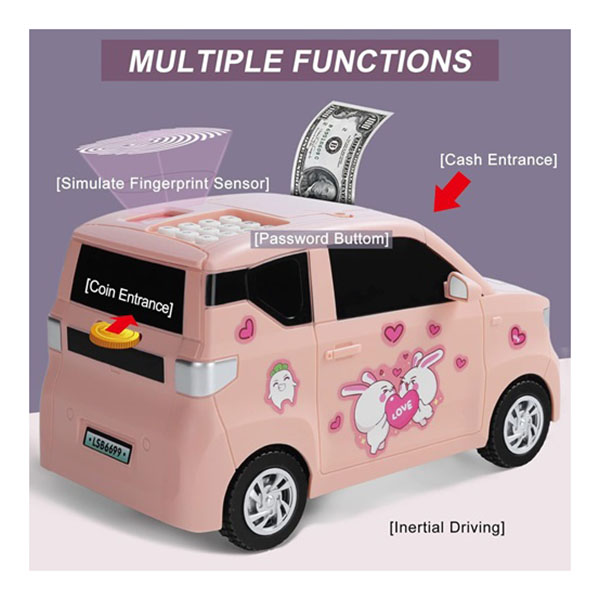 Ηλεκτρονικός Κουμπαράς για Παιδιά σε Σχήμα Αυτοκινήτου Πράσινος Ηλεκτρονικός Κουμπαράς για Παιδιά σε Σχήμα Αυτοκινήτου Πράσινος