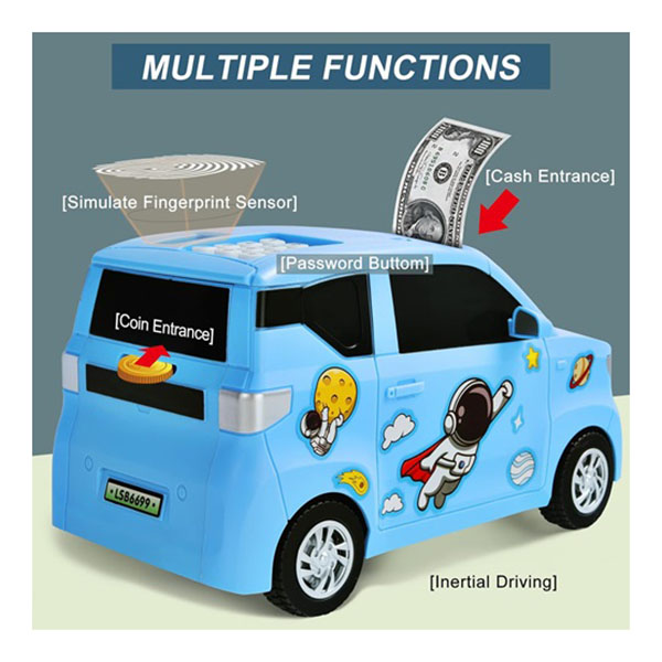 Ηλεκτρονικός Κουμπαράς για Παιδιά σε Σχήμα Αυτοκινήτου Πράσινος Ηλεκτρονικός Κουμπαράς για Παιδιά σε Σχήμα Αυτοκινήτου Πράσινος