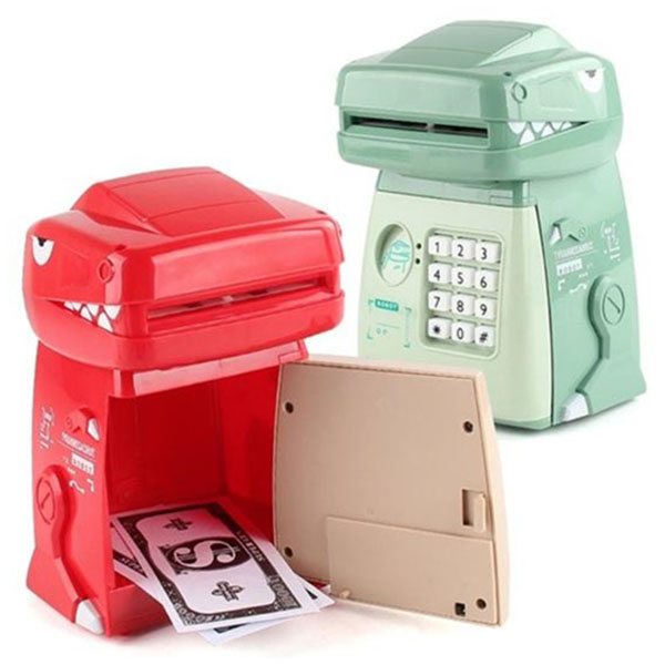 Ηλεκτρονικός Κουμπαράς για Παιδιά σε Σχήμα Δεινόσαυρου Πράσινος Ηλεκτρονικός Κουμπαράς για Παιδιά σε Σχήμα Δεινόσαυρου Πράσινος