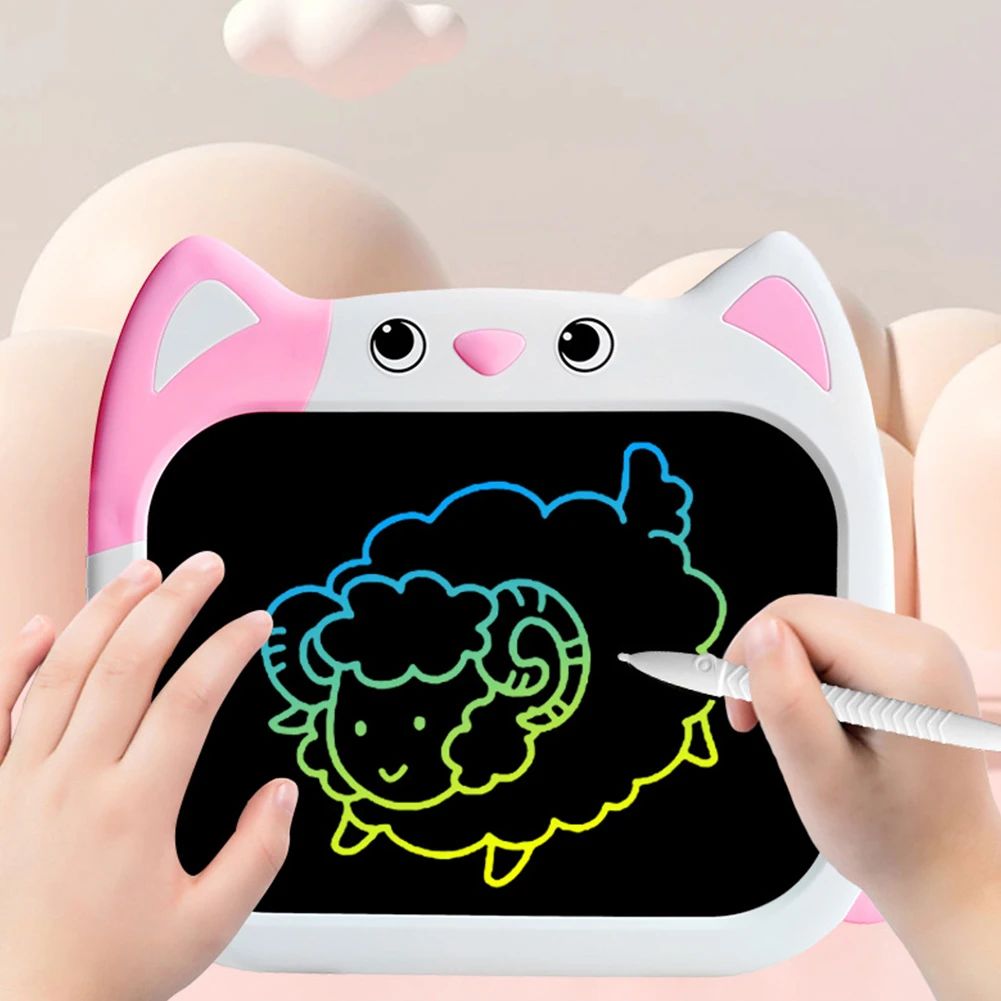 Ηλεκτρονικός Πίνακας - Ταμπλέτα Γραφής LCD Γάτα με Γραφίδα για Παιδιά - Άσπρο - Ροζ Ηλεκτρονικός Πίνακας - Ταμπλέτα Γραφής LCD Γάτα με Γραφίδα για Παιδιά - Άσπρο - Ροζ