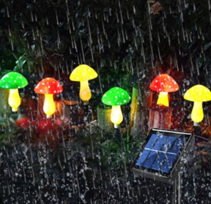 Ηλιακά Led Αδιάβροχα Φωτιστικά Κήπου σε Σχήμα Μανιταριού 6 τμχ Ηλιακά Led Αδιάβροχα Φωτιστικά Κήπου σε Σχήμα Μανιταριού 6 τμχ