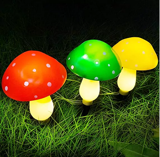 Ηλιακά Led Αδιάβροχα Φωτιστικά Κήπου σε Σχήμα Μανιταριού 6 τμχ Ηλιακά Led Αδιάβροχα Φωτιστικά Κήπου σε Σχήμα Μανιταριού 6 τμχ