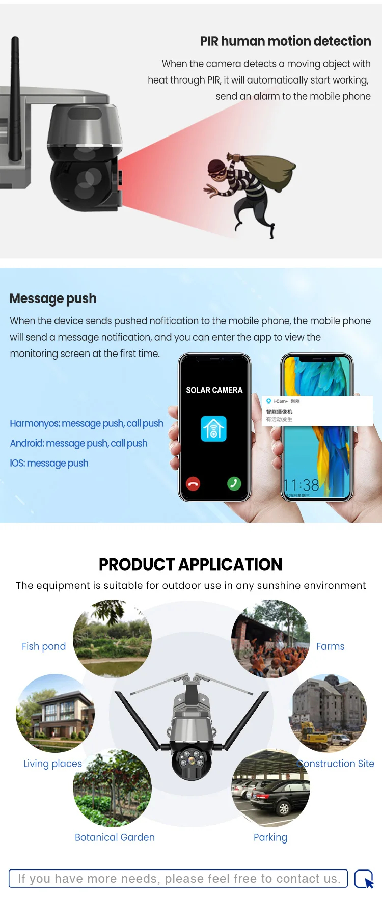 Ηλιακή Αδιάβροχη Κάμερα SIM 4G 4MP Εξωτερικού Χώρου με Αισθητήρα Κίνησης, Νυχτερινή Όραση και Ενδοεπικοινωνία ANDOWL Ηλιακή Αδιάβροχη Κάμερα SIM 4G 4MP Εξωτερικού Χώρου με Αισθητήρα Κίνησης, Νυχτερινή Όραση και Ενδοεπικοινωνία ANDOWL