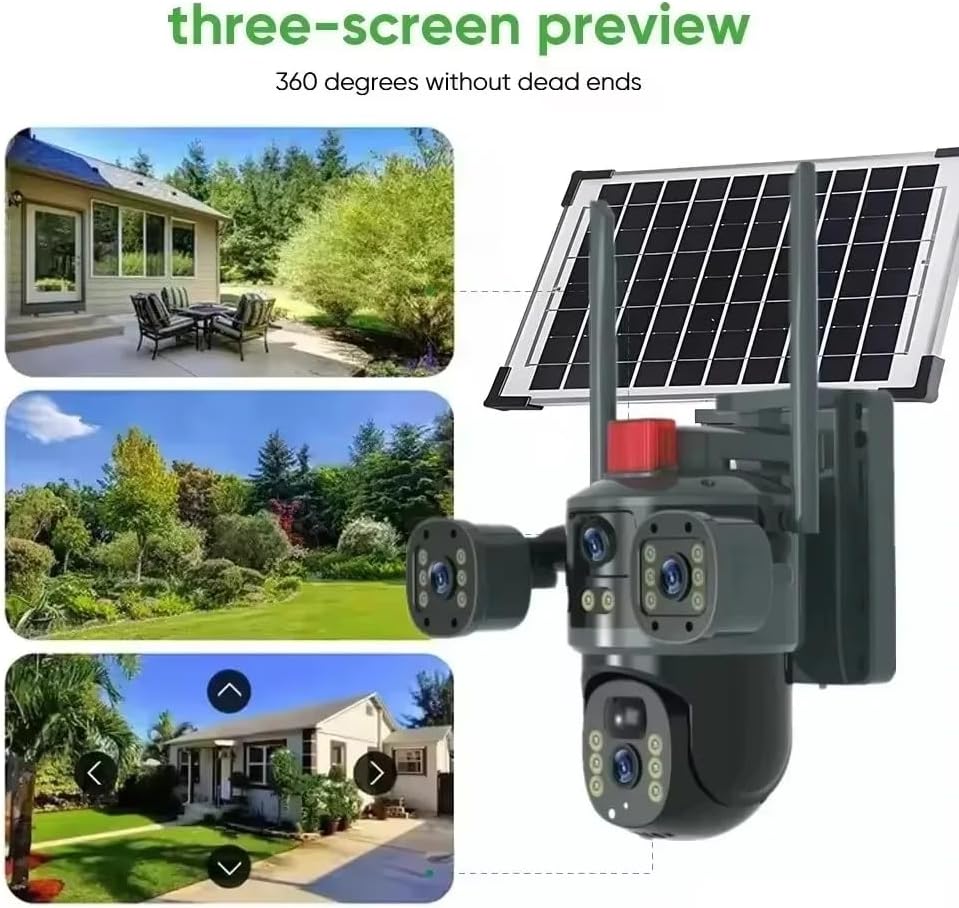 Ηλιακή Ασύρματη Κάμερα Ασφαλείας 4G με SIM, Αμφίδρομη Επικοινωνία & Πανοραμική Περιστροφή – Full QHD 2K, IP66 Ηλιακή Ασύρματη Κάμερα Ασφαλείας 4G με SIM, Αμφίδρομη Επικοινωνία & Πανοραμική Περιστροφή – Full QHD 2K, IP66