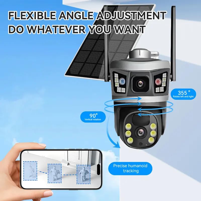 Ηλιακή Ασύρματη Κάμερα Ασφαλείας με Λειτουργία Zoom x10 & IP66 Ηλιακή Ασύρματη Κάμερα Ασφαλείας με Λειτουργία Zoom x10 & IP66