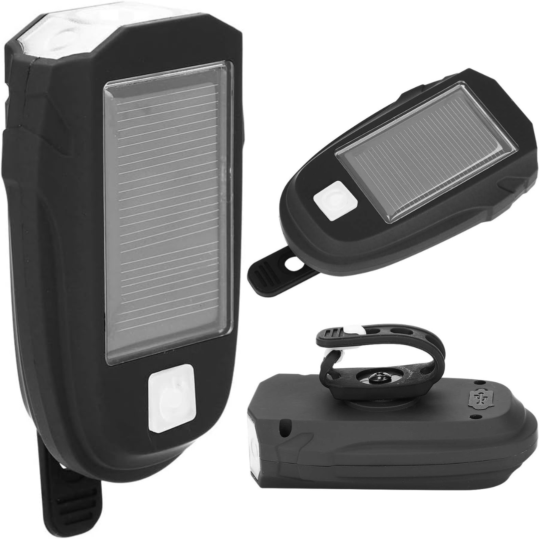 Ηλιακό Εμπρόσθιο Φως Ποδηλάτου 600 lm - Επαναφορτιζόμενο και με USB Ηλιακό Εμπρόσθιο Φως Ποδηλάτου 600 lm - Επαναφορτιζόμενο και με USB