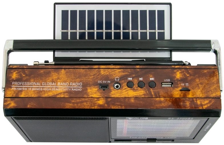 Ηλιακό Επαναφορτιζόμενο Φορητό Ραδιόφωνο με Bluetooth Ηλιακό Επαναφορτιζόμενο Φορητό Ραδιόφωνο με Bluetooth