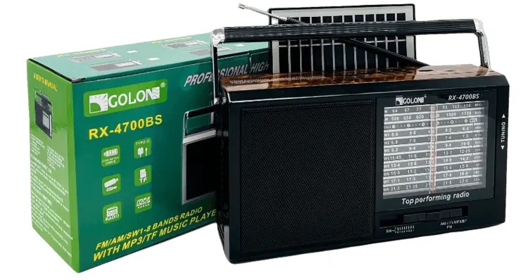 Ηλιακό Επαναφορτιζόμενο Φορητό Ραδιόφωνο με Bluetooth Ηλιακό Επαναφορτιζόμενο Φορητό Ραδιόφωνο με Bluetooth