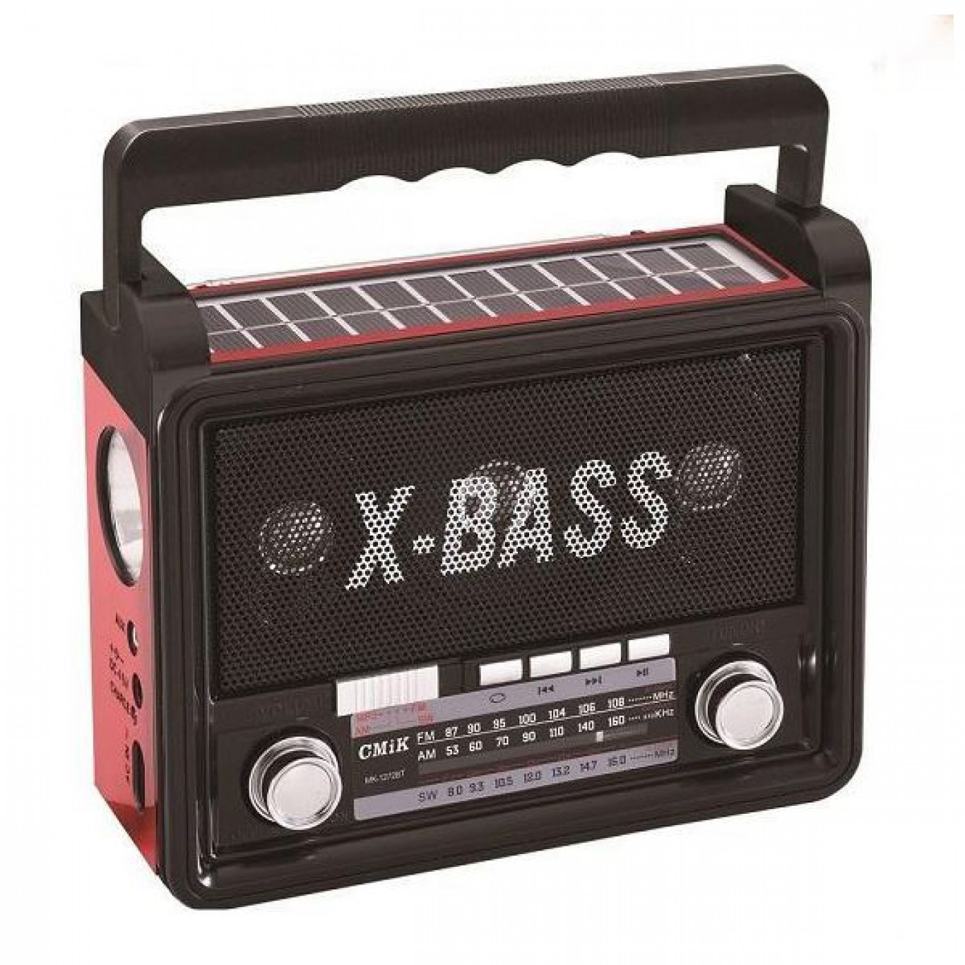 Ηλιακό Φορητό Ηχείο Bluetooth με Αναλογικό Ραδιόφωνο AM/FM/SW, Ηλιακό Πάνελ και Φακό Ηλιακό Φορητό Ηχείο Bluetooth με Αναλογικό Ραδιόφωνο AM/FM/SW, Ηλιακό Πάνελ και Φακό