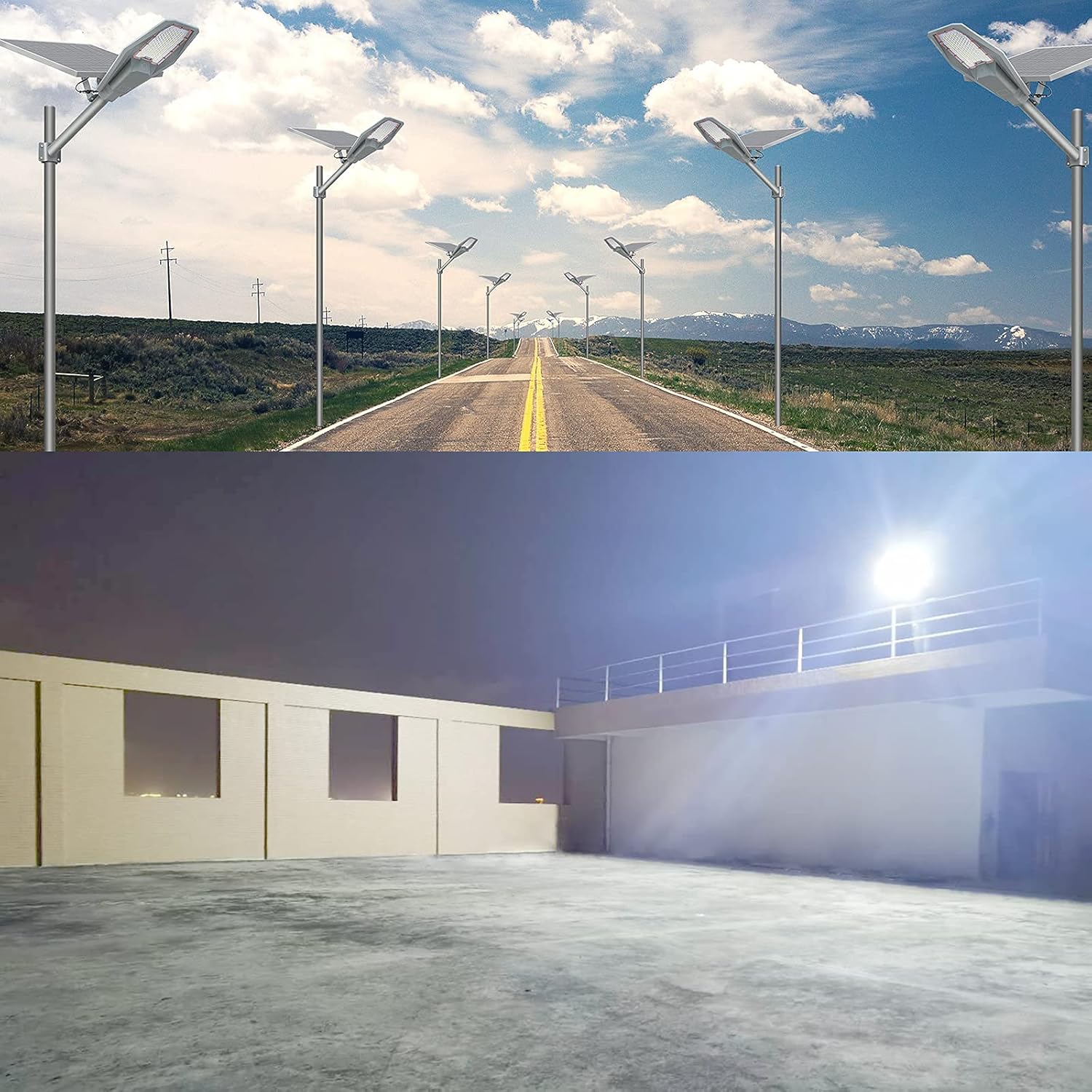 Ηλιακό Φωτιστικό Δρόμου 800W με Ενσωματωμένο Πάνελ - IP67 Αδιάβροχο με Λευκό Ψυχρό Φωτισμό - JORTAN Ηλιακό Φωτιστικό Δρόμου 800W με Ενσωματωμένο Πάνελ - IP67 Αδιάβροχο με Λευκό Ψυχρό Φωτισμό - JORTAN