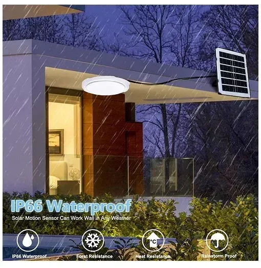 Ηλιακό Φωτιστικό Οροφής με Πάνελ και Τηλεχειριστήριο 90W για Χώρους 80-100 τμ Λευκό Ηλιακό Φωτιστικό Οροφής με Πάνελ και Τηλεχειριστήριο 90W για Χώρους 80-100 τμ Λευκό