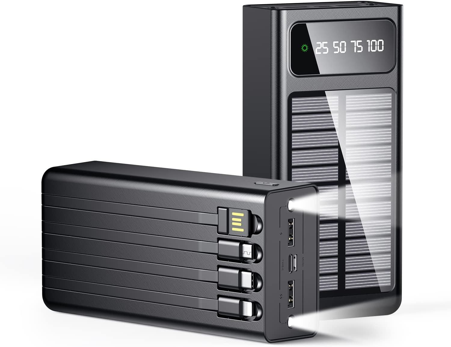 Ηλιακό PowerBank KLGO - Φορητή Μπαταρία Φορτιστής 10000 mAh Ηλιακό Πάνελ & LED Φωτισμός- Solar Power Bank Μαύρο Ηλιακό PowerBank KLGO - Φορητή Μπαταρία Φορτιστής 10000 mAh Ηλιακό Πάνελ & LED Φωτισμός- Solar Power Bank Μαύρο