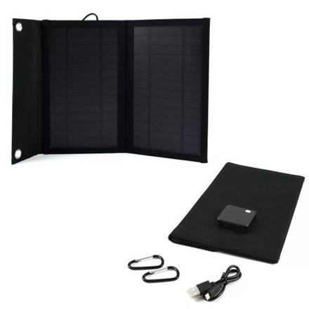 Ηλιακός Αναδιπλούμενος Αυτόνομος Φορτιστής 15W για Κινητά & Συσκευές με 2 Θύρες USB 2.1A Ηλιακός Αναδιπλούμενος Αυτόνομος Φορτιστής 15W για Κινητά & Συσκευές με 2 Θύρες USB 2.1A