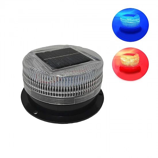 Ηλιακός Επαναφορτιζόμενος Μαγνητικός Φάρος Αυτοκινήτου Strobe 3.7V με Kόκκινο Mπλε Στροβοσκοπικό Φώς Led & Φωτοκύταρο Ηλιακός Επαναφορτιζόμενος Μαγνητικός Φάρος Αυτοκινήτου Strobe 3.7V με Kόκκινο Mπλε Στροβοσκοπικό Φώς Led & Φωτοκύταρο