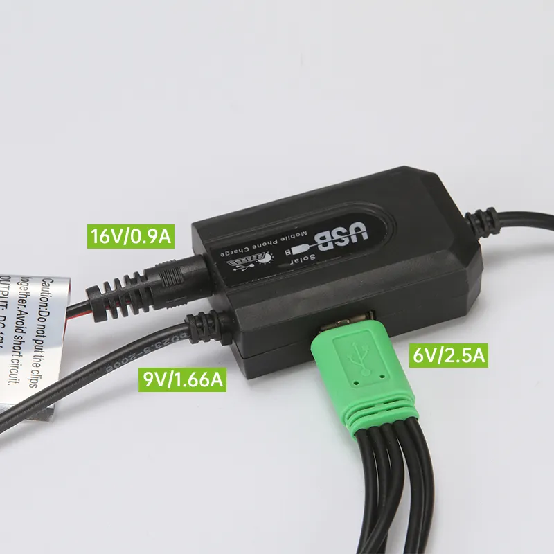 Ηλιακός Φορτιστής - Συντηρητής Μπαταρίας 12V 15W με 2 Θύρες USB 5V 2.1A με Πάνελ Ηλιακός Φορτιστής - Συντηρητής Μπαταρίας 12V 15W με 2 Θύρες USB 5V 2.1A με Πάνελ