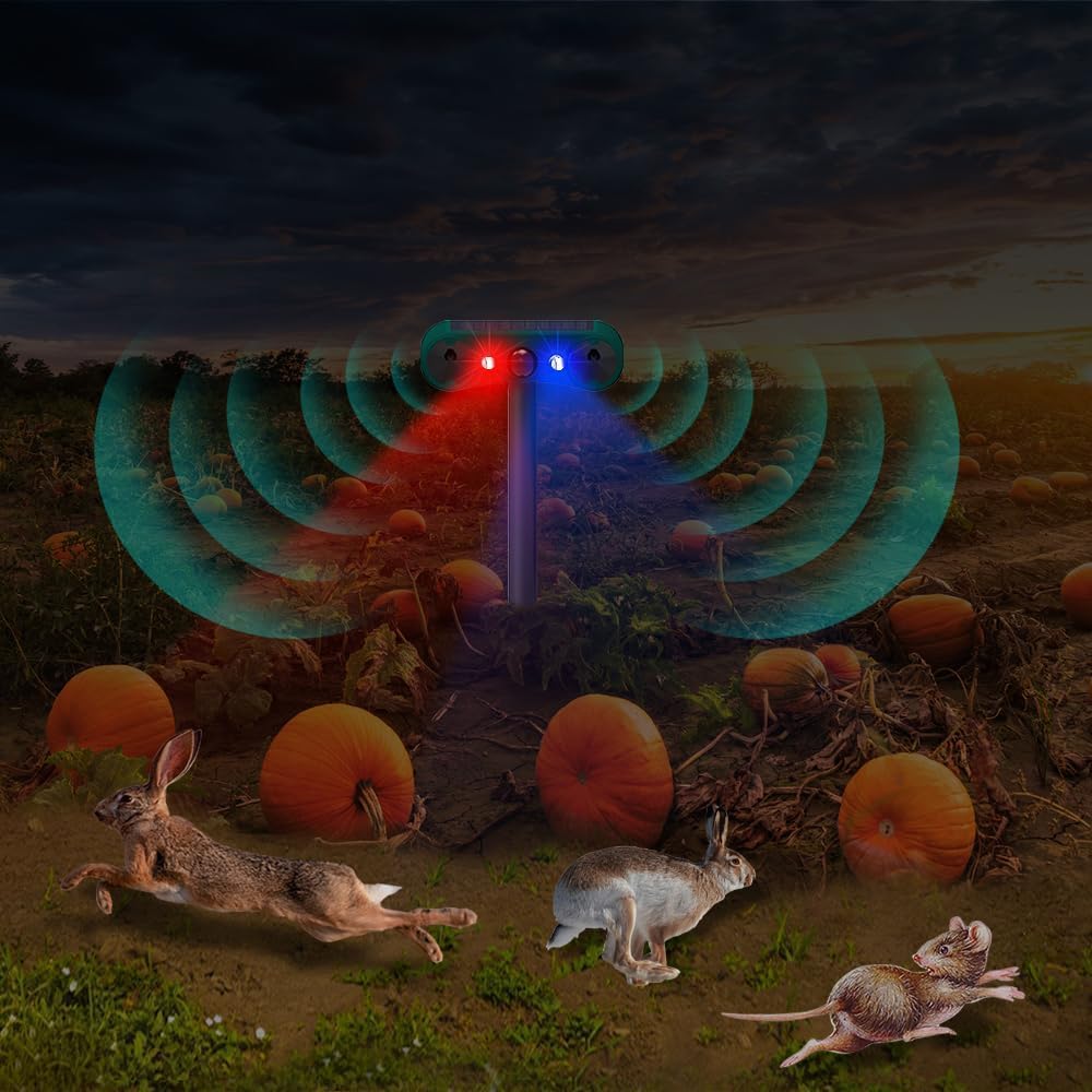 Ηλιακός Συναγερμός με Αισθητήρα Κίνησης, 2 Δυνατά Ηχεία 129 dB & Στροβοσκοπικό Κόκκινο & Μπλε Φως Ηλιακός Συναγερμός με Αισθητήρα Κίνησης, 2 Δυνατά Ηχεία 129 dB & Στροβοσκοπικό Κόκκινο & Μπλε Φως