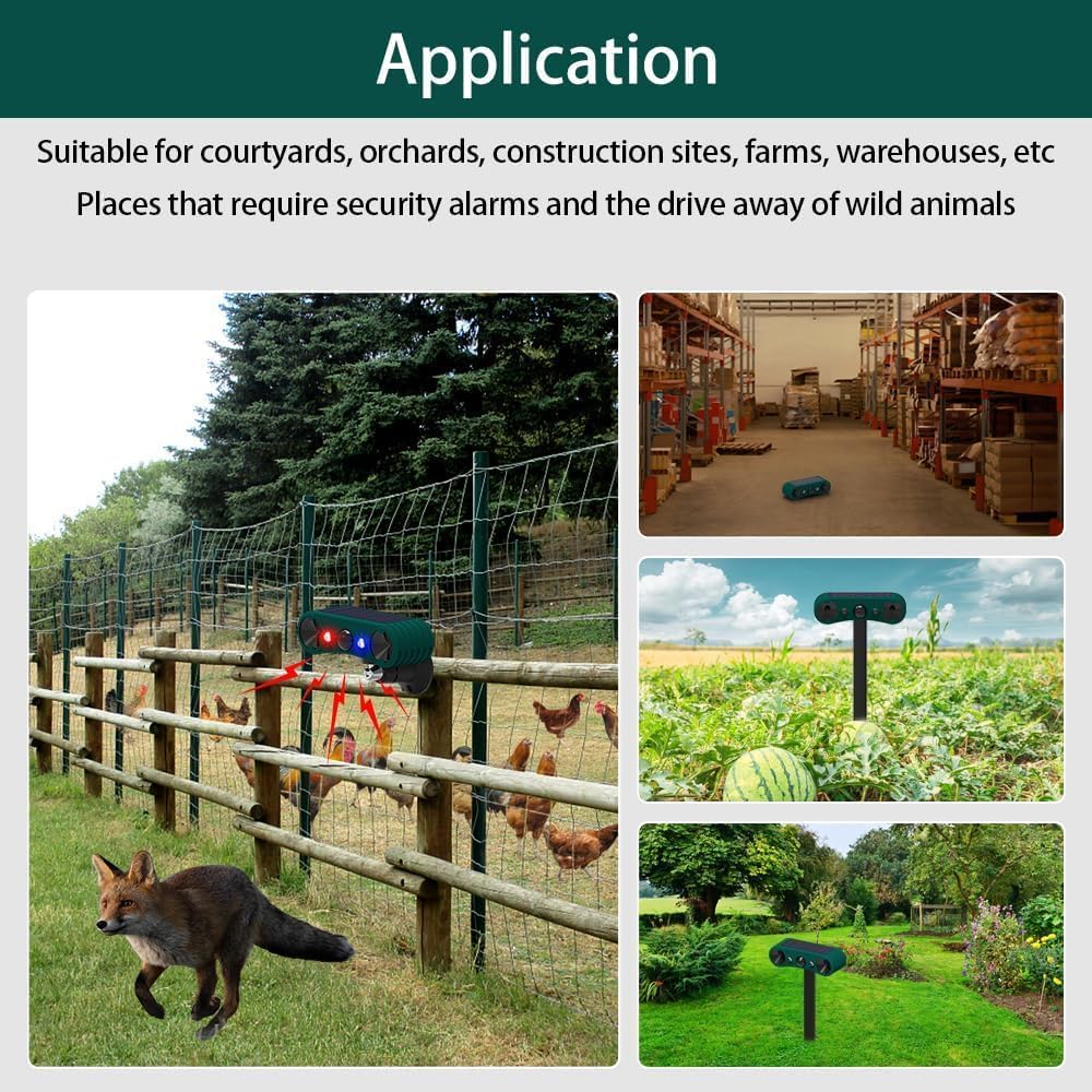 Ηλιακός Συναγερμός με Αισθητήρα Κίνησης, 2 Δυνατά Ηχεία 129 dB & Στροβοσκοπικό Κόκκινο & Μπλε Φως Ηλιακός Συναγερμός με Αισθητήρα Κίνησης, 2 Δυνατά Ηχεία 129 dB & Στροβοσκοπικό Κόκκινο & Μπλε Φως