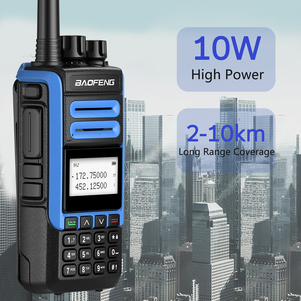 Ισχυρός Ασύρματος Πομποδέκτης 10W έως 10km UHF/VHF Dual Band 128 Κανάλια με Οθόνη, Φακό - Two Way Radio Tranceiver Ισχυρός Ασύρματος Πομποδέκτης 10W έως 10km UHF/VHF Dual Band 128 Κανάλια με Οθόνη, Φακό - Two Way Radio Tranceiver