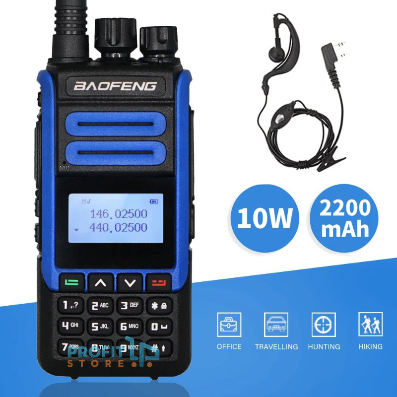 Ισχυρός Ασύρματος Πομποδέκτης 10W έως 10km UHF/VHF Dual Band 128 Κανάλια με Οθόνη, Φακό - Two Way Radio Tranceiver Ισχυρός Ασύρματος Πομποδέκτης 10W έως 10km UHF/VHF Dual Band 128 Κανάλια με Οθόνη, Φακό - Two Way Radio Tranceiver