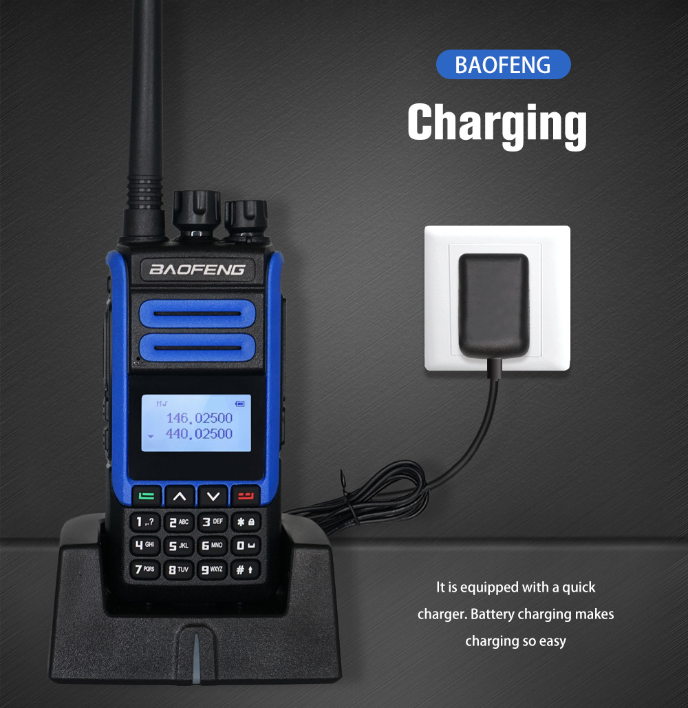 Ισχυρός Ασύρματος Πομποδέκτης 10W έως 10km UHF/VHF Dual Band 128 Κανάλια με Οθόνη, Φακό - Two Way Radio Tranceiver Ισχυρός Ασύρματος Πομποδέκτης 10W έως 10km UHF/VHF Dual Band 128 Κανάλια με Οθόνη, Φακό - Two Way Radio Tranceiver
